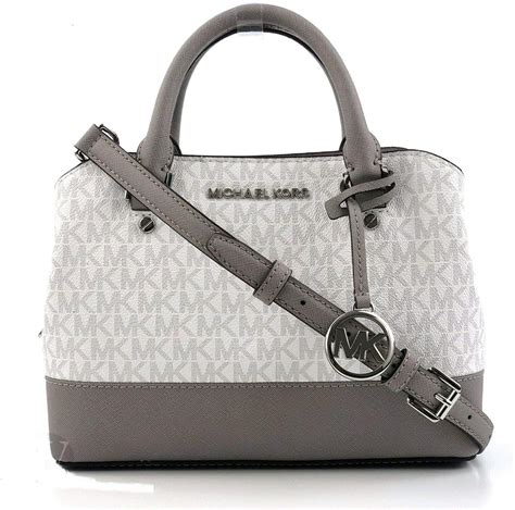 white and grey michael kors purse|grey michael kors medium purse.